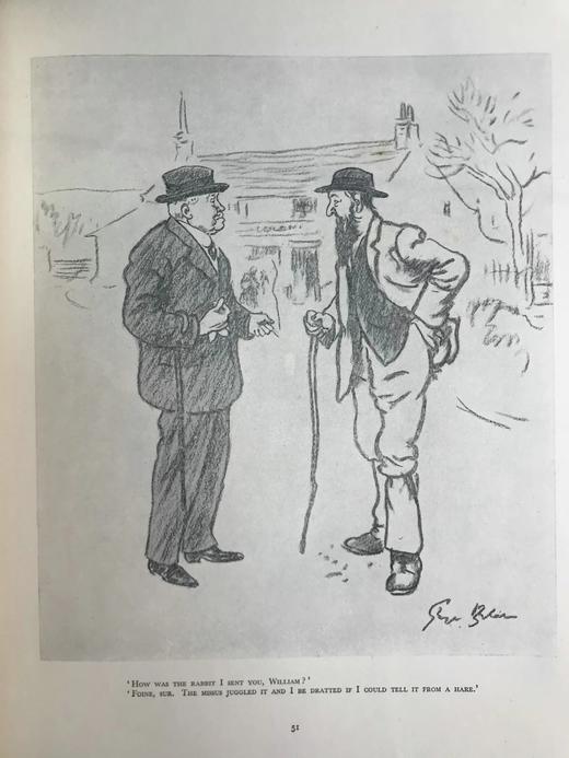 1933年 《笨拙》插画家乔治·贝尔彻漫画集 数十幅插图 精装大16开 商品图6