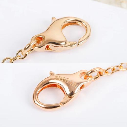 宝格丽 b.zero1 玫瑰金中号黑/白陶瓷小蛮腰项链 商品图6