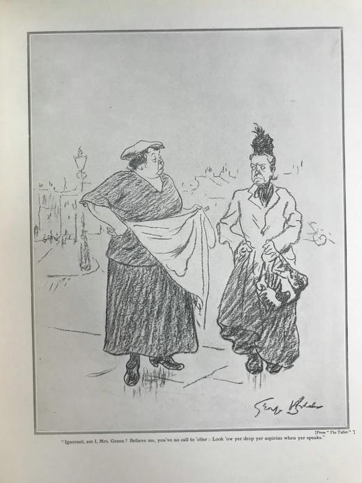 1926年 《笨拙》插画家乔治·贝尔彻漫画集 数十幅插图 精装大16开 商品图10