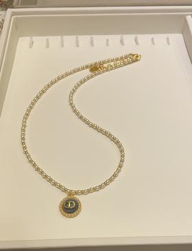 小米珠纽扣项链ba010