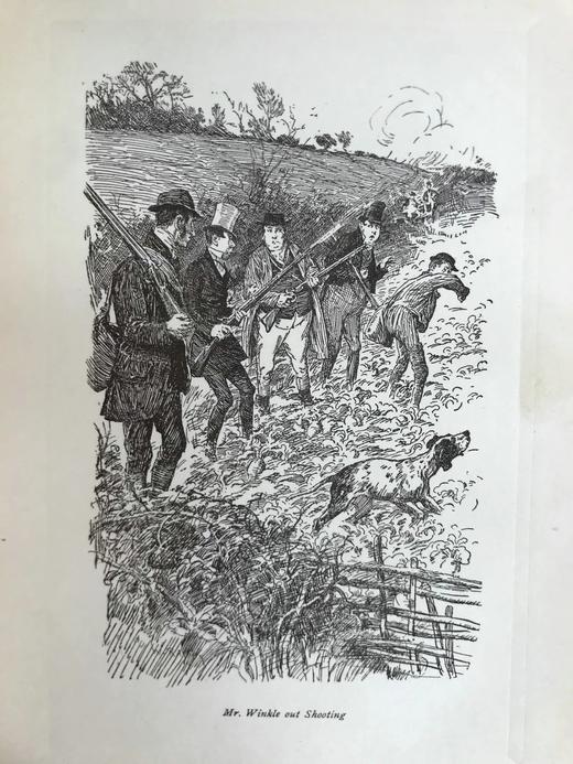 1901年 狄更斯《匹克威克俱乐部》 8幅插图 漆布精装大32开 商品图6