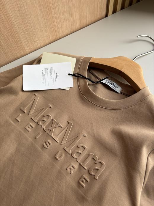 专柜同步MAX新款凹凸字母纯色T恤 商品图8