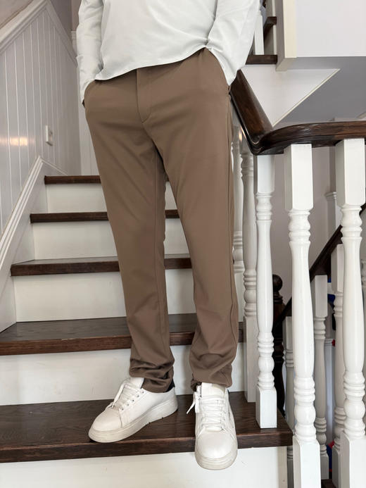 330-6 lp新款 春夏免烫抗皱男士商务休闲长裤 松紧腰 柔滑垂坠 老朱176/150穿32码很理想 商品图4