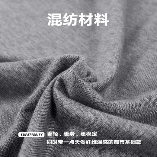 NPC潮牌宽松简约纯色圆领短袖T恤绵羊毛混纺男女春夏上新NP61TE33 商品图4