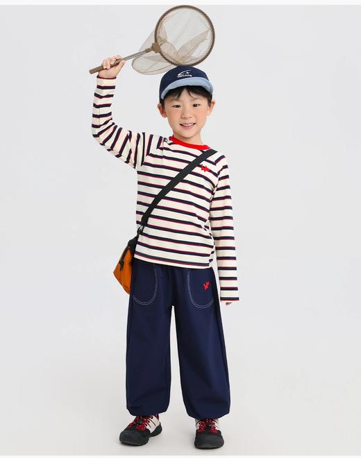 【秒杀】AIWAYYOYI联名韩国小狗品牌系列款 到手3件【儿童净版T恤+儿童条纹T恤 +儿童0压重长裤 】 商品图8