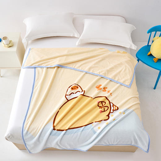 多喜爱 Qi可Qi克奶芙绒毯（奇可晚安曲）【350g双面奶芙绒】【四周包边工艺】【多场景适配】蓬松不压身 双面可用 商品图6