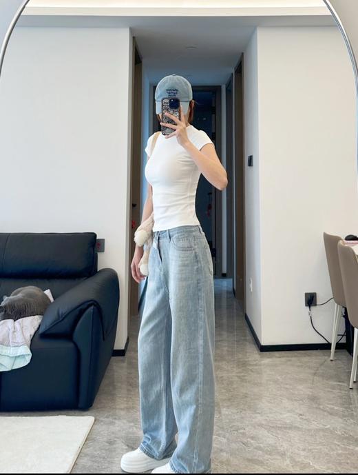 品牌直发特价ELLE厚底松糕纯皮小白鞋 商品图3