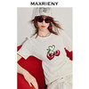 【李兰迪同款】MAXRIENY甜美风樱桃钉珠绣花短袖毛衫收腰系带上衣(货号:MC86SW267) 商品缩略图2