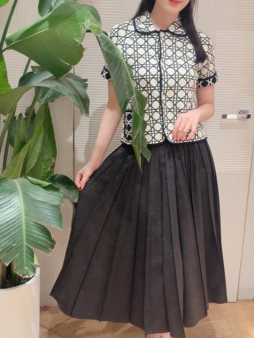 迪奥 26Ss春夏新款 藤格纹短袖休闲针织外套（MM） 商品图6