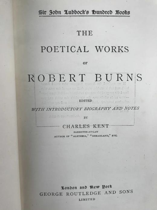 约19世纪后期 彭斯诗集 真皮精装32开 商品图2