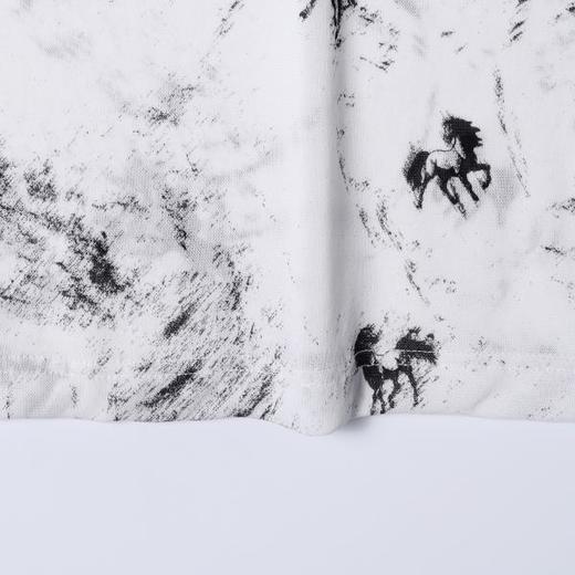 SDSA男装2026新款高贵轻奢潮牌水波纹小马印花圆领短袖T恤百搭 商品图3