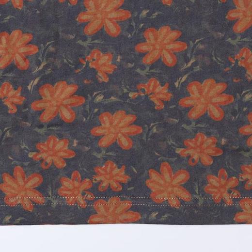 SDSA男装2026新款高贵轻奢简约撞色满印花卉圆领短袖T恤百搭上衣 商品图3