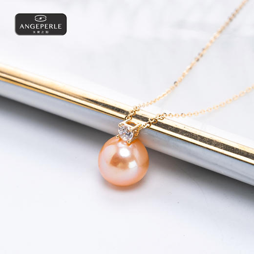 天使之泪 S925银淡水珍珠中国红珍珠吊坠 SYJ36 商品图1