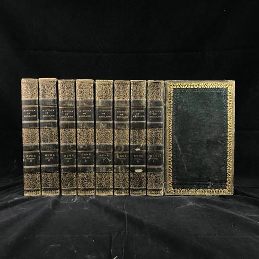 1822-1823年 大卫·休谟《英国史》（全8卷） 配版画肖像插图 全真皮精装大32开 商品图0