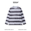 SDSA男装2026新款高贵轻奢简约透气撞色条纹圆领长袖T恤百搭休闲 商品缩略图0