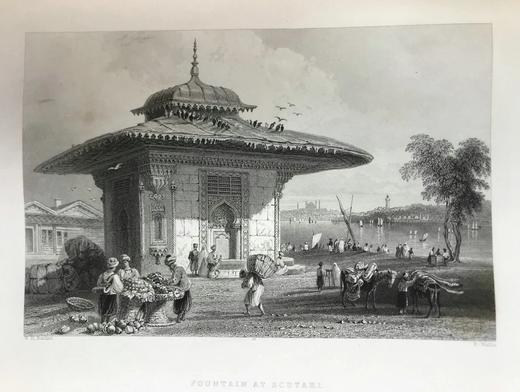 约19世纪中期 博斯普鲁斯之美 巴特利特近百幅风景版画 真皮精装16开 商品图4