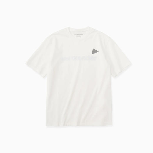 and wander Ref T (M)男装反光LOGO圆领短袖T恤 商品图0