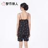 都市丽人睡衣女士睡衣薄家居服冰雪丝印花睡衣女士丝质吊带套装有杯垫吊带短裤LHC2D8 商品缩略图2