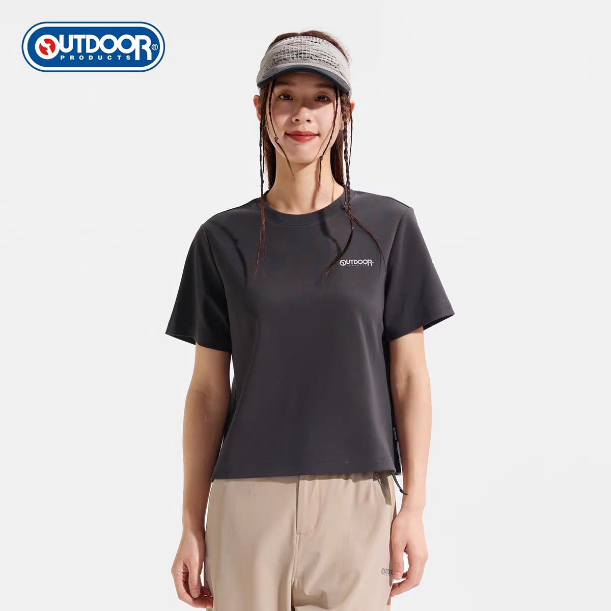 【特秒】6楼OUTDOOR户外潮牌棉感吸汗透气圆领简约短袖T恤吊牌价199折后价69