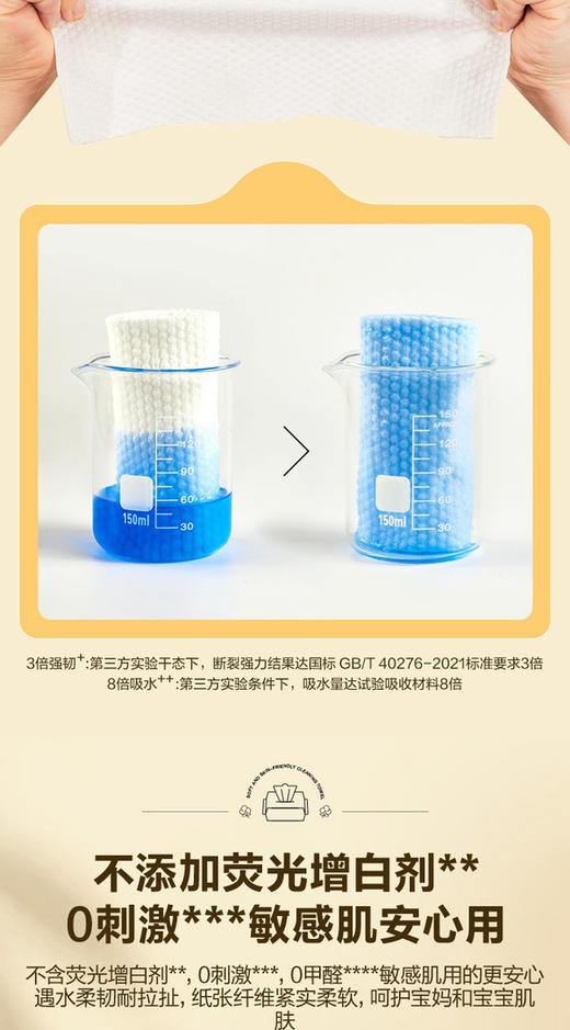 MM山姆洁面巾棉柔巾60抽/包 加大加厚洗脸巾 商品图5