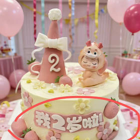 6英寸蜜瓜草莓➕10个动物纸杯蛋糕(1号链接）