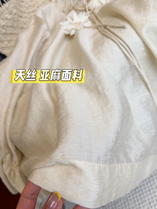 du家she计款天丝ya麻混纺衬衫|上身绝美，气质直接拉满 商品图4