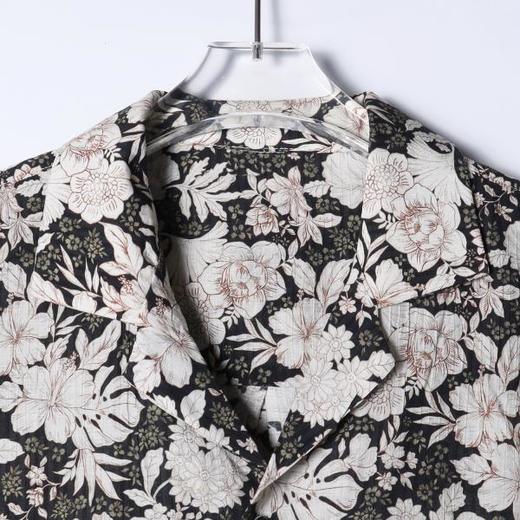 SDSA男装2026新款高贵轻奢复古撞色满印花卉翻领短袖衬衫百搭休闲 商品图1