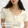 商场同款|森马短袖T恤女夏季短款撞色假两件正肩紧身2026新款上衣 商品缩略图1