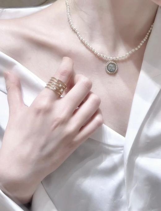 小米珠纽扣项链ba010 商品图2