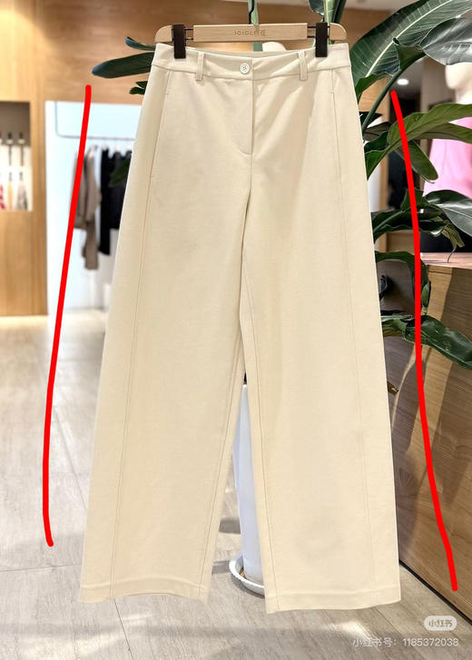 330-5自留 小禾渠道圆正 侧缝前移 丝棉麻 斜纹针织布 柔滑垂坠 巨好穿直筒裤 可穿薄底鞋 商品图7