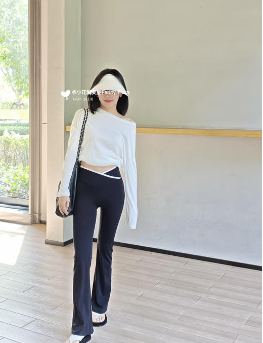 【3月30日 下午17:30 秒杀】在韩国火出圈的运动品牌 Hdex 2款 高支撑交叉腰微喇瑜伽裤 设计离间是生活与运动可自由切换 商品图3