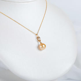 ⁶孤品：【南洋金珍珠】18K金钻石吊坠，10.2MM，编号DZS16，送银链，出证书，48小时鉴赏期——SS06-CR-YMZZ【HOT】