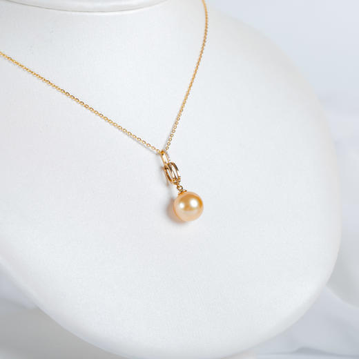 ⁶孤品：【南洋金珍珠】18K金钻石吊坠，10.2MM，编号DZS16，送银链，出证书，48小时鉴赏期——SS06-CR-YMZZ【HOT】 商品图0