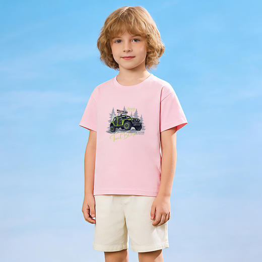 品牌直发【JEEP SPIRIT 儿童纯棉落肩T恤210TZ款 2件装】重磅200G儿童纯棉落肩T恤 如云感般柔软细腻 商品图6