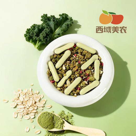 西域美农 抹茶高纤燕麦脆（酸奶好搭档）30g*10袋 商品图8