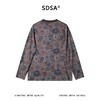 SDSA男装2026新款高贵轻奢美式复古满印花卉设计圆领长袖T恤百搭 商品缩略图4