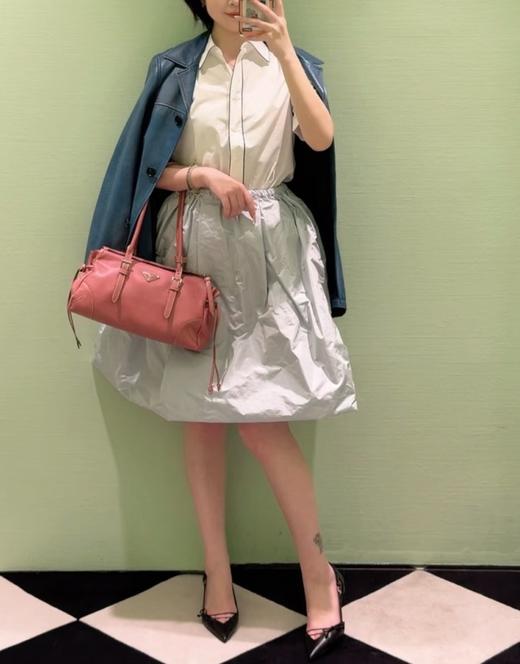 女款织带刺绣短袖衬衫ba020 商品图3