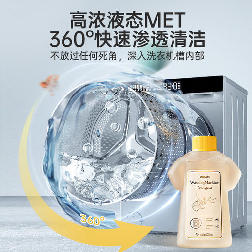 【芬兰百年品牌】asabath洗衣机清洁剂 一键自洁 排出10年脏水 除菌+去味+清洁+护机 抗菌不伤机 一瓶多用 280ml/瓶 商品图3