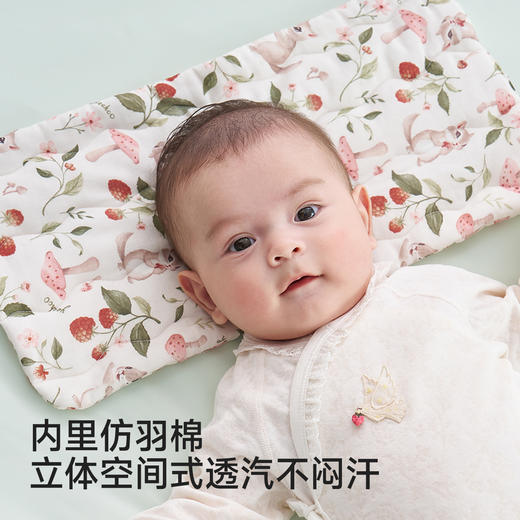 【10A抗菌+小风竹系列】英氏儿童枕头男童女童云片枕四季可用床上用品幼儿园枕头 商品图3
