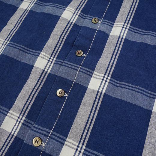 and wander indigo check pullover 女装透气抗皱机能性短袖上衣 商品图2