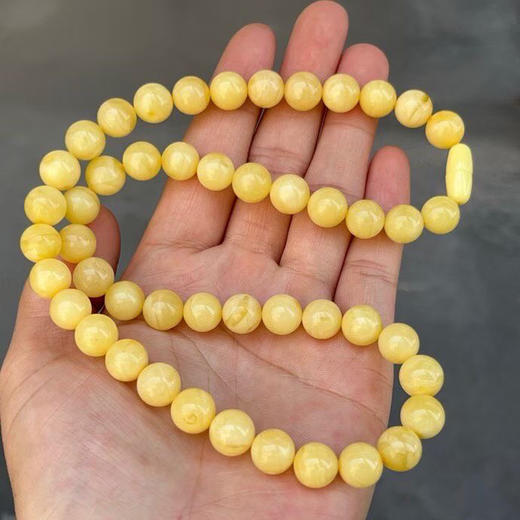 【青山特惠】9.9mm 精品原矿俄料 满蜜 蜜蜡项链 25.3克 m159 商品图4