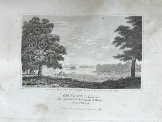 约19世纪早期 萨福克旅游者（全2卷合订本） 数十幅版画插图与地图 真皮精装大32开 商品图10