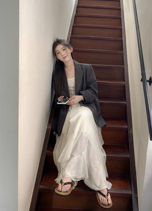 会跳舞的蕾丝蛋糕芊芊显瘦松紧腰半裙 商品图8