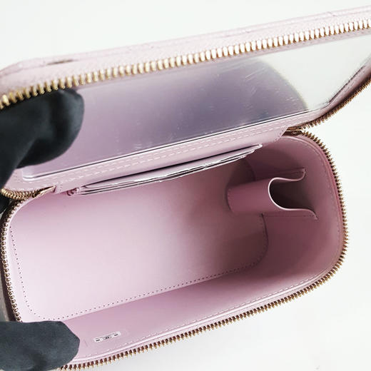 【闲置】CHANEL香奈儿AP1341 B10583 NW78424S淡紫色荔枝牛皮化妆盒链条包单肩斜挎包女士230326NJS08 商品图9