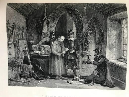 约19世纪后期 家庭英国史（全6卷合订3册） 数十幅版画插图 真皮精装16开 商品图9