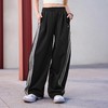 Adidas阿迪达斯DANCE INTERLOCK PANT 三条纹舞动系列宽松运动香蕉裤扭扭裤KR7594 商品缩略图0