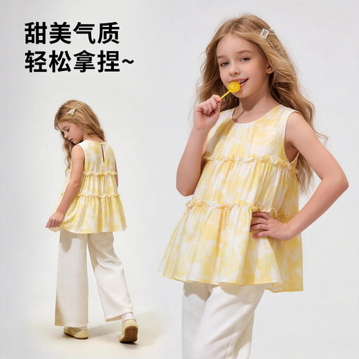 【纳维凯尔】【120-165】Navigare意大利小帆船女童夏季无袖上衣 商品图4