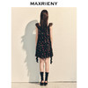 MAXRIENY夏日樱桃裙收腰X型不规则短连衣裙25夏款浪漫优雅感裙子(货号:MS86DR092) 商品缩略图3