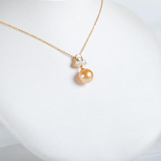 ⁶孤品：【南洋金珍珠】18K金钻石吊坠，10.4MM，编号DZS13，送银链，出证书，48小时鉴赏期——SS06-CR-YMZZ【HOT】 商品图0