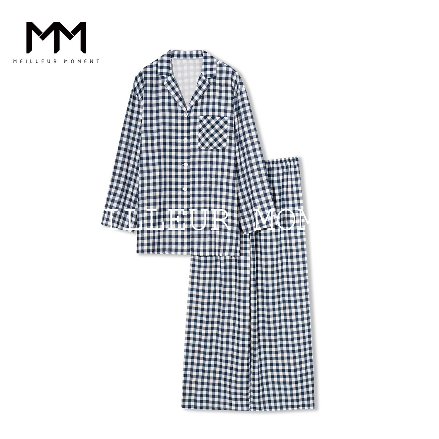 【积分换购不退货】【男装】MM麦檬格纹家居服8C4120011-H